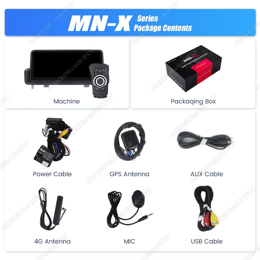 MEKEDE Android 15 Autoradio Multimedia-Player für BMW 3er Serie E90 E91 E92 E93 (2005-2012) mit 10,25 Zoll IPS Display, 4G, Wifi, GPS, Wireless CarPlay und DSP, Schwarz - Bild 2