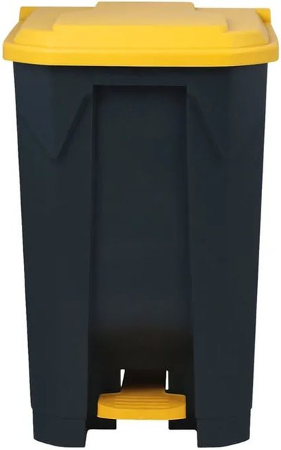 Floordirekt Mülleimer Olaf Tretmülleimer Gelb 100 Liter - Bild 1