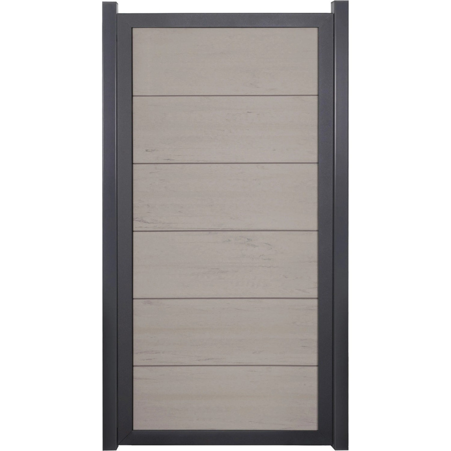GroJaViento Zaunelement Bi-Color Sand in Anthrazit B/H: 90 x 180 cm - Bild 2