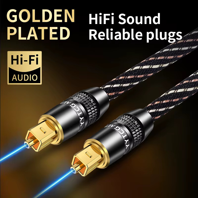 YYTCG Digitales optisches Audiokabel Toslink SPDIF Koaxialkabel in Schwarz für Verstärker, Blu-ray, Xbox 360 und PS4 Soundbar - Bild 2