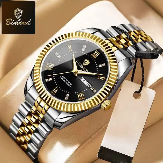 BINBOND Armbanduhr, Quarz, Edelstahl, Herren - Bild 1