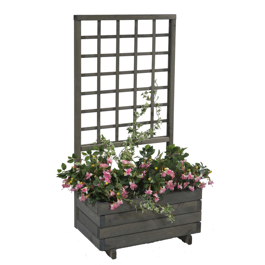 Gaspo Pflanzkasten Hellbrunn mit Spalier in Vintage Grau, B/T/H: 140 x 68 x 37 cm - Bild 2