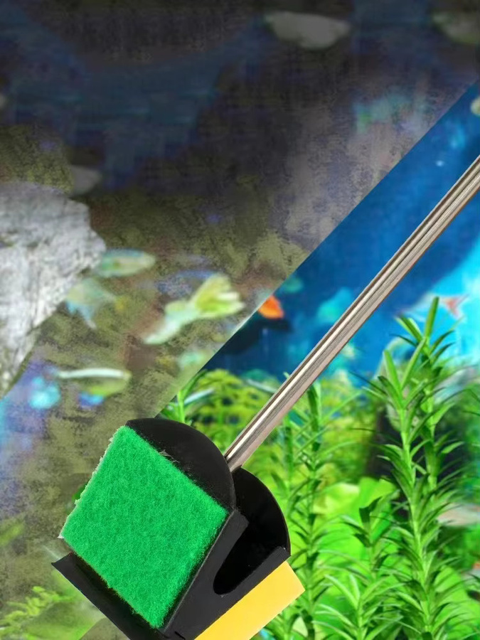 ZHIYANG Algenreiniger für Aquarienglas aus Kunststoff mit 31 cm langem Griff - Bild 6