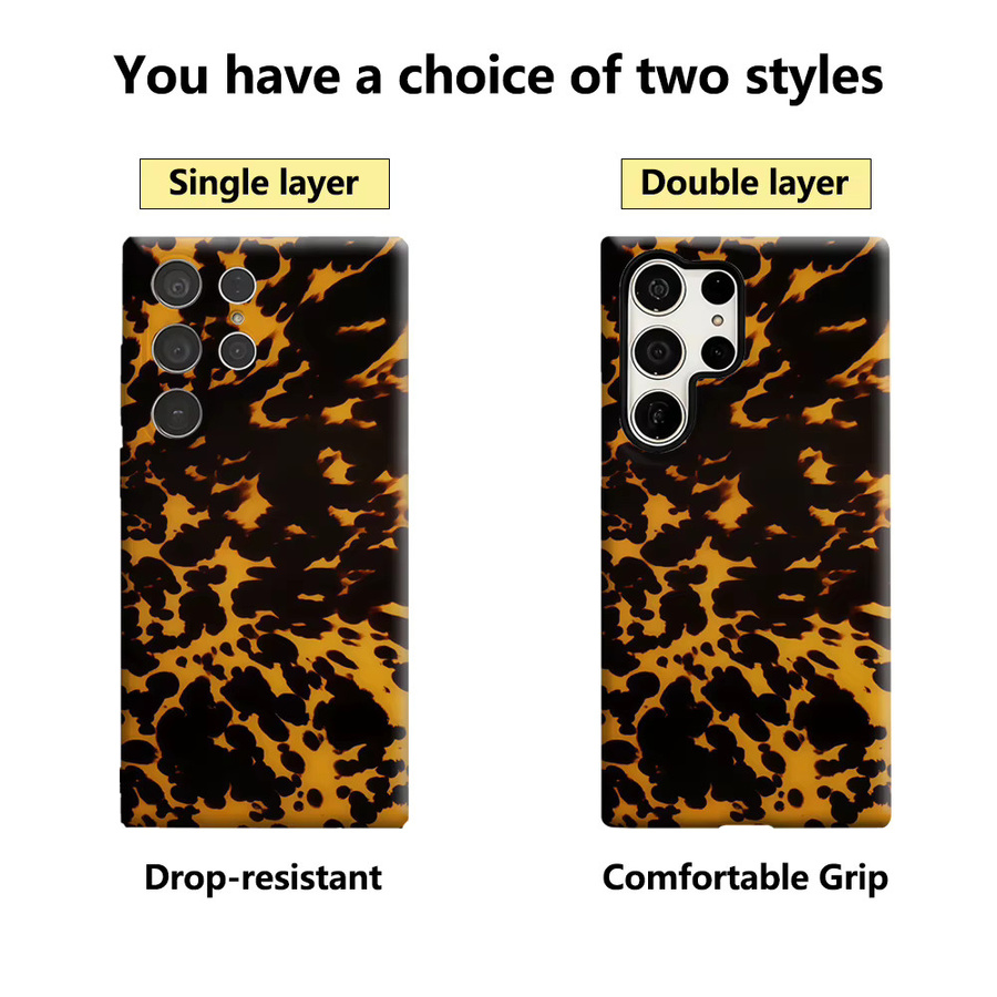 Glänzende Handyhülle mit Leopardenmuster für Samsung Galaxy S25 Ultra, S24 und S23 Ultra Plus in Multicolour - Bild 2