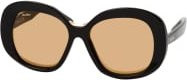 Max Mara MM 0087 01E Sonnenbrille, Rund, Vollrand, Kunststoff, Damen - Bild 1
