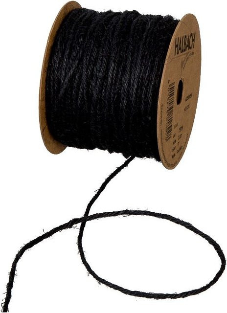 Halbach Jutekordel Basic aus Jute in Schwarz - Bild 1