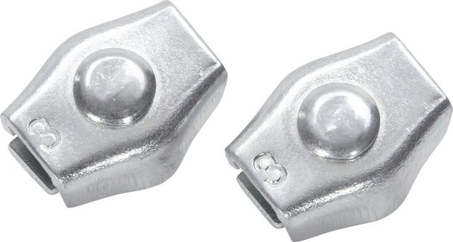 Simplex Klemme verzinkt in Silber für 1,5 mm bis 3 mm Durchmesser - Bild 1
