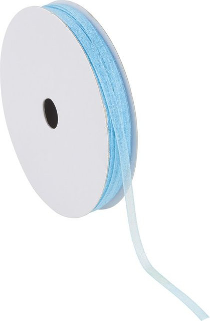 VBS Organzaband in Wasserblau mit 3 mm Breite - Bild 1