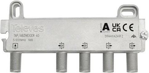 Televes AZ49FZ Kabel-TV Abzweiger in Silber - Bild 1