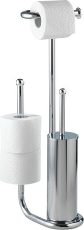 Wenko WC-Garnitur Universalo mit WC-Bürste in Silber
