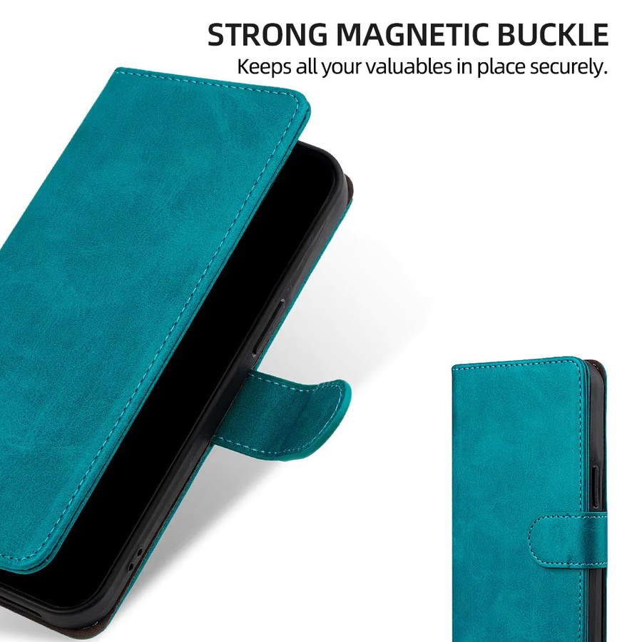 Xiaomi Handyhülle im Brieftaschen-Stil mit Magnetverschluss und RFID-Schutz für Poco C85 C75 C71 C61 C65 C51 C50 in Rot oder Türkis - Bild 4