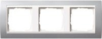 Gira Abdeckrahmen 3-fach Aluminium Weiß - Bild 1