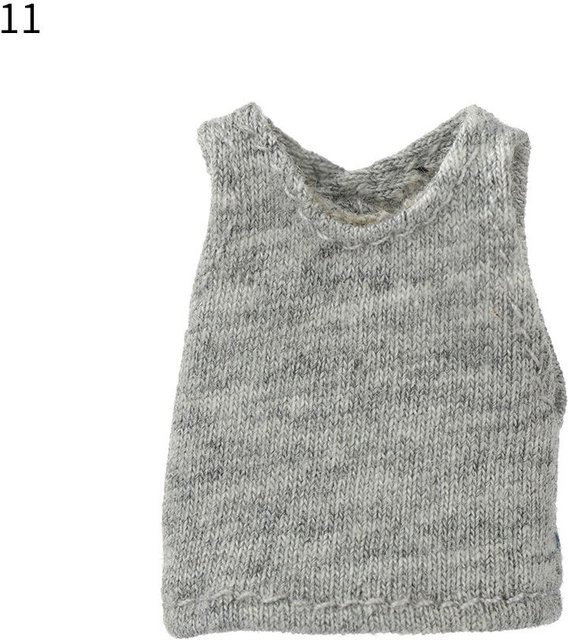 Discover Intime Puppenkleidung, Jeanshose, Overalls, T-Shirt, Grau, ab 14 Jahren - Bild 1