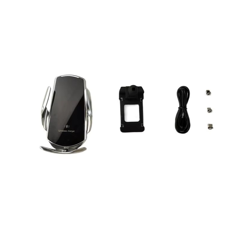 Kabellose 15W Schnellladegerät Auto-Halterung mit automatischer Klemmung für Volkswagen Tiguan MK2 (2014-2018), Schwarz - Bild 2