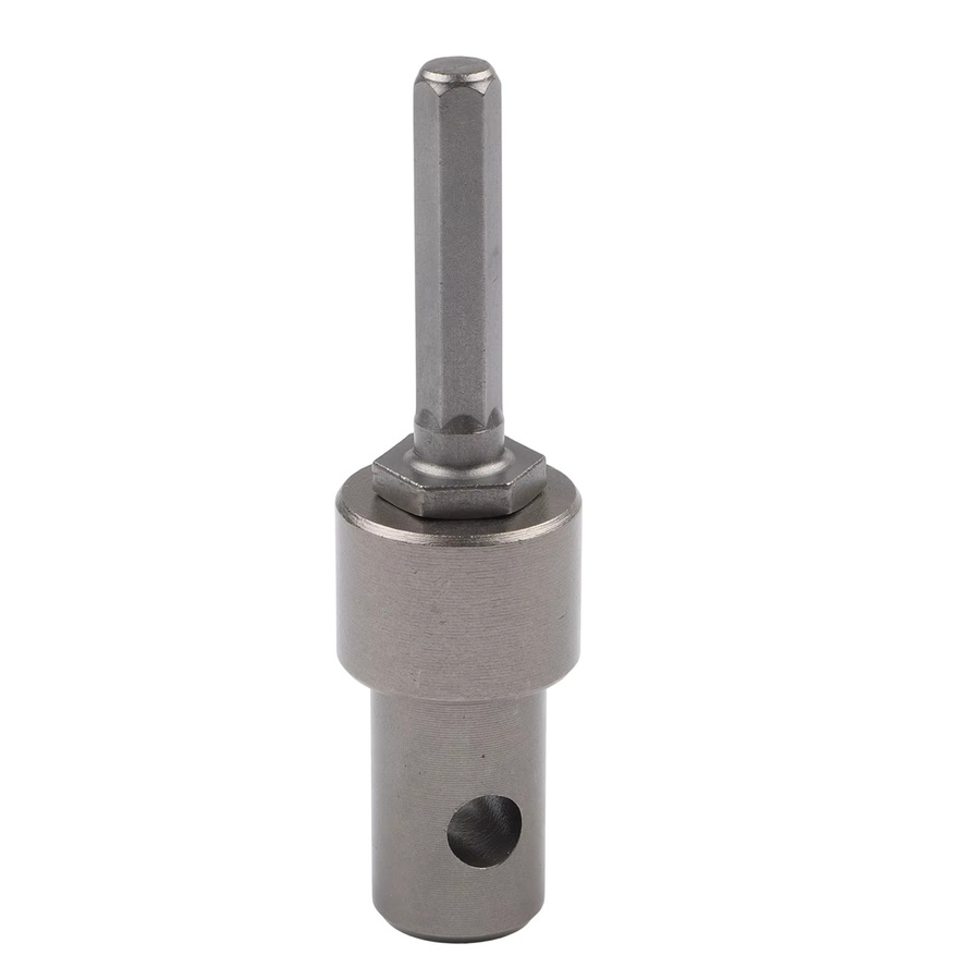 DAZZLEEX Erdbohrer-Adapter-Werkzeug mit 4 Schnittstellen und sechseckigem Griff in Silber für Schlagschrauber und Hammermaschinen - Bild 3