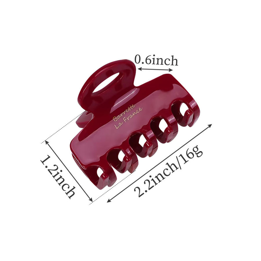 BABY BOWS Haarklammern aus Acetat, Rot, 5,5 cm, Damen - Bild 4