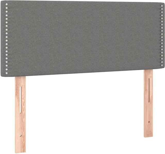 vidaXL Kopfteil Polsterteil Dunkelgrau Stoff B/T/H: 100 x 5 x 78-88 cm - Bild 1