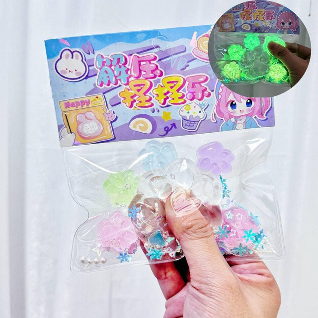Discover Intime Leuchtende Katzenpfote Squishy Fidget Spielzeug - Bild 1
