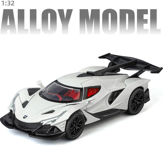Linyi toy car Apollo Intensa Emozione, Sportwagen Modell, 1:32, Metall, mit Licht und Ton, ab 18 Jahre - Bild 1