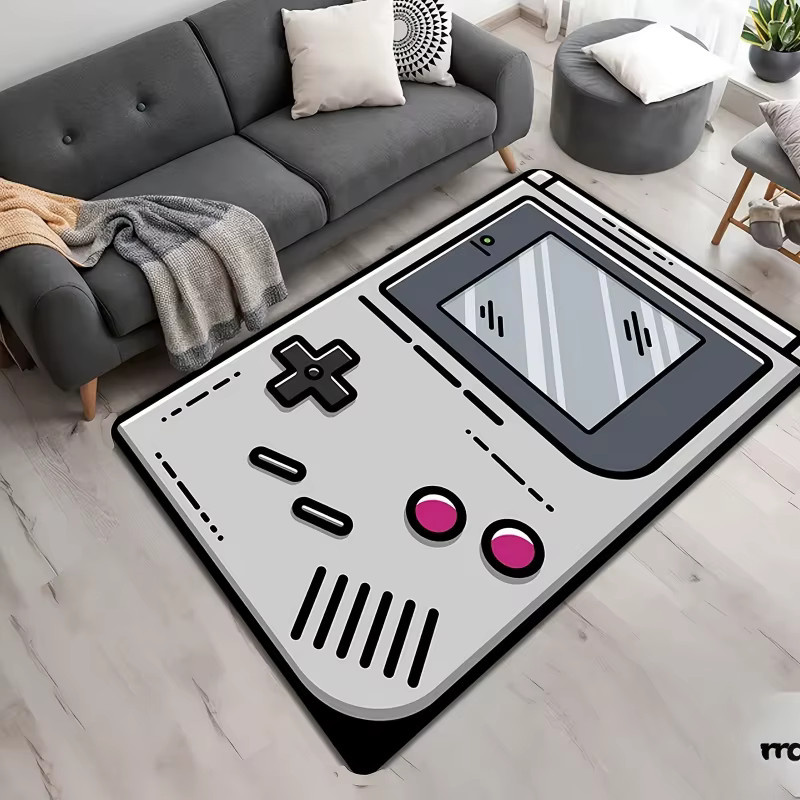 VIKAMA Retro-Gaming-Teppich mit Kinder-Motiv, weich und rutschfest für Wohnzimmer und Schlafzimmer - Bild 2