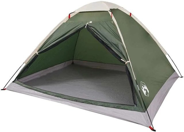 vidaXL Kuppel-Campingzelt für 4 Personen in Grün, wasserdicht - Bild 1