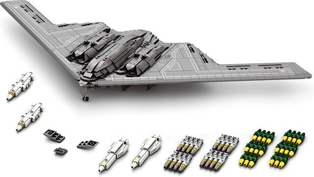 Reobrix B2 Bomber Stealth Flugzeug, Bausteine, 2063 Teile - Bild 1