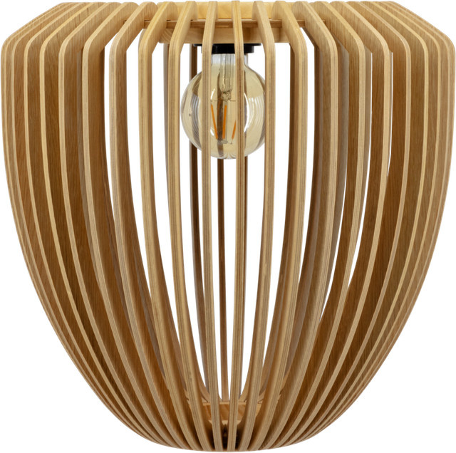 UMAGE Clava Wood Lampenschirm aus Holz in Beige mit organischer Form - Bild 1