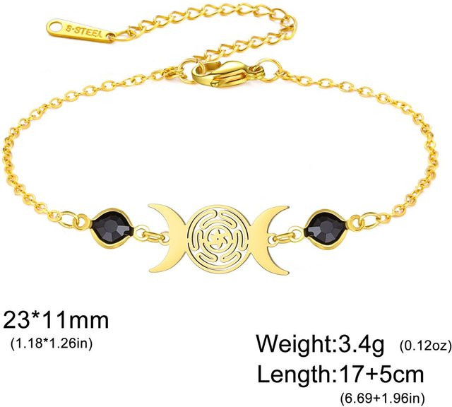 Rui Di Armband, Edelstahl, Vintage, Damen, Gold - Bild 1