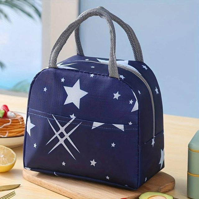 Isolierte Bento-Lunchtasche von Yiran Furniture in Blau für Schule, Büro und Kinder - Bild 1