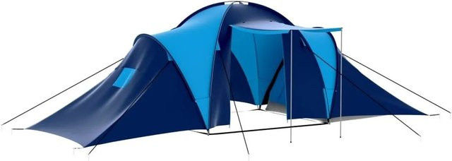 vidaXL Campingzelt für 9 Personen in Dunkelblau und Blau, Modell 90411 - Bild 1