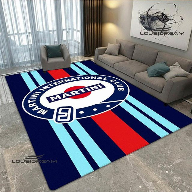 Karpetti Martini Racing Teppich Rutschfest und Waschbar, B/T: 80 x 120 cm, Mehrfarbig - Bild 1