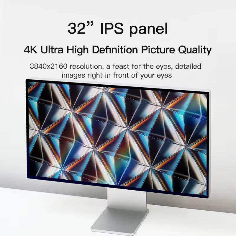KUYCON P32D 4K UHD Monitor mit 32 Zoll, 60Hz, HDR10 und USB-C Anschluss in Silber - Bild 5