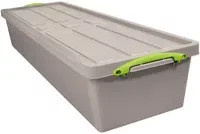 Really Useful Box Aufbewahrungsbox Recycling Grau mit Deckel und Griffen, Volumen: 23 l - Bild 1