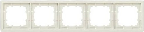 Siemens Schalterprogramm Delta Metallic 5fach Rahmen in Silber 5TG13251 - Bild 1