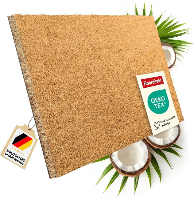 Floordirekt Fußmatte Kokos Natur Braun Höhe: 1,7 cm - Bild 1