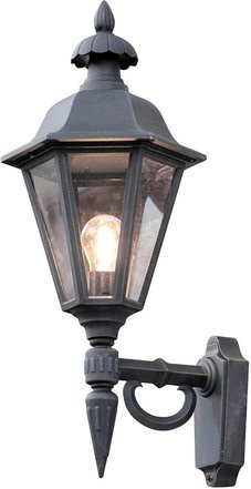 Konstsmide Außenleuchte Pallas in Schwarz, Gartenlaterne aus Metall mit E27 Fassung, B/H/T: 28,5 x 60,5 x 25,5 cm - Bild 1