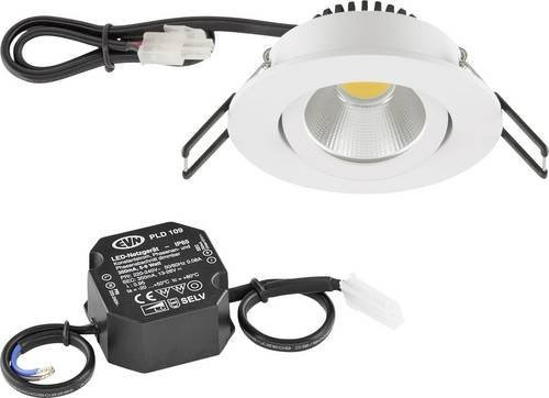 EVN PC20N90140 LED-Einbauleuchte in Weiß mit 8,4W - Bild 1