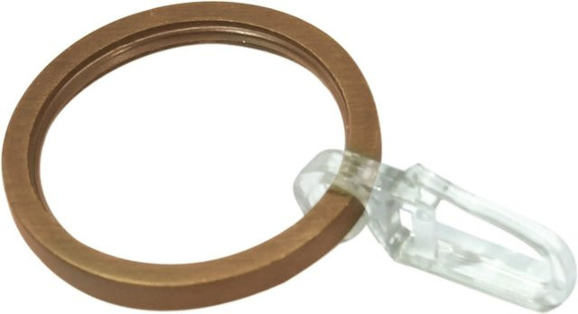 Gardinia Gardinenringe Windsor aus Metall für Ø 25 mm in Bronze, 10er Pack - Bild 1