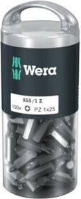 Wera 855/1 Z DIY Bits Set, 100-teilig, PZ 1 x 25 mm, mehrfarbig - Bild 1