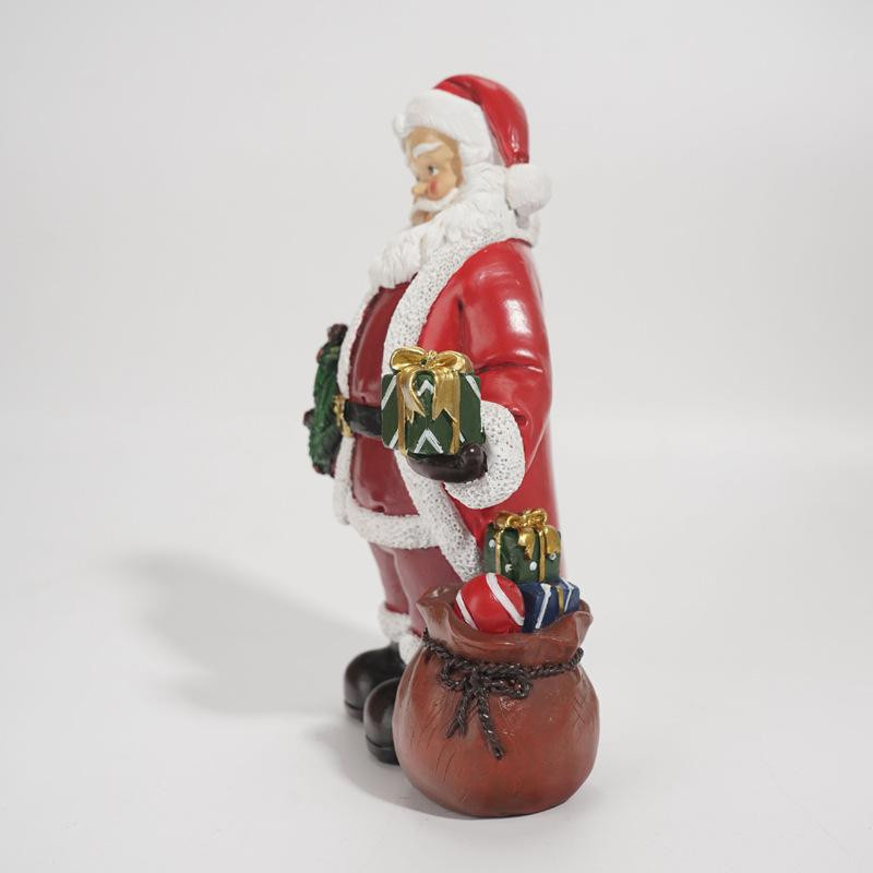 Yiran Furniture Weihnachtsmann Harz-Ornament als Tischdekoration in Mehrfarbig für dein Wohnzimmer - Bild 1