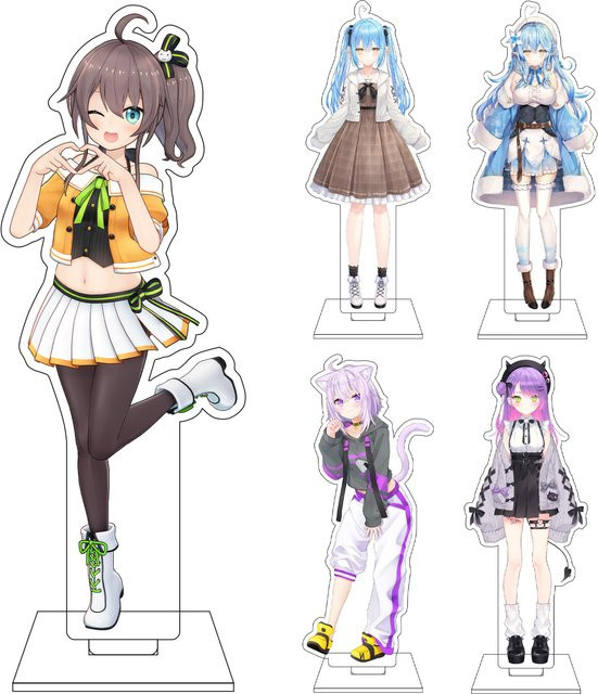 Bandai Hololive Anime Acryl-Figur Ständer Platte, 16cm - Bild 1