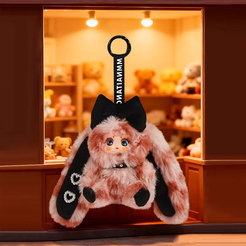52TOYS MM Milchbonbon Mini Plüschhase, Rucksackanhänger, Rosa - Bild 1