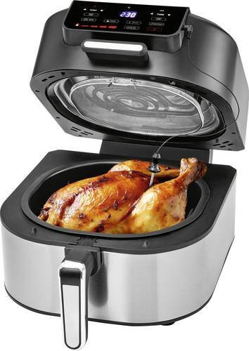 GOURMETmaxx 2 in 1 Grill-Heißluftfritteuse mit Digitalanzeige, 2000W, 5l, Schwarz - Bild 1