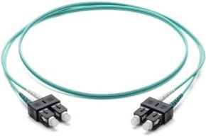 Corning LWL-Patchkabel SC/SC OM3 50/125 in Türkis, Länge: 1 m - Bild 1