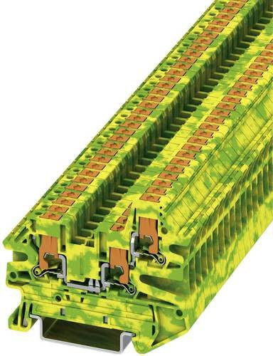 Phoenix Contact 1078991 Reihenklemme 5.2mm Push-In-Klemme in Grün und Gelb, 50 Stück - Bild 1