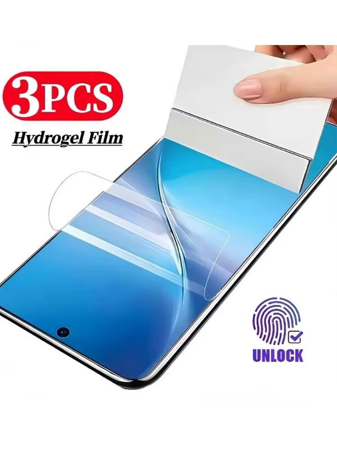 3 Stück Full Cover Hydrogel Displayschutz für OnePlus 13 12 11 ACE5 10 9 in Transparent - Bild 5