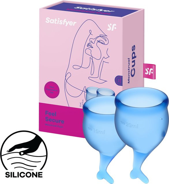 Satisfyer Feel Secure Menstrual Cup Set, 15 & 20 ml, Damen - Bild 1