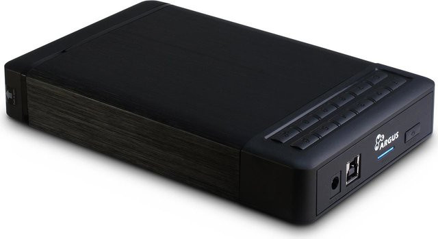 Inter-Tech Argus GD-35LK01 Speichergehäuse in Schwarz mit SATA 6Gb/s, USB 3.0 und USB-C/USB-A Anschlüssen für 3.5 Zoll HDD - Bild 1