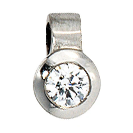 Colfem Anhänger, 950 Platin, matt, Diamant Brillant, rund - Bild 1