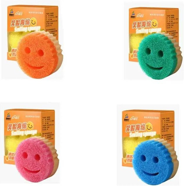 Zwei Spülschwämme für die Küchenreinigung in Multicolor von Binchi Lighting Appliances - Bild 1
